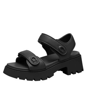 Coach Black Chunky Sandals